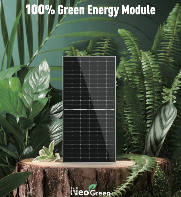 JinkoSolar produces its first “zero carbon” Neo Green panels